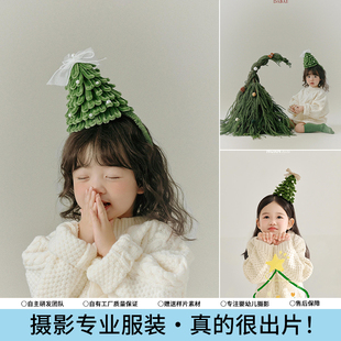 成品 圣诞节头饰扭扭棒圣诞树发箍创意造型女孩成人摄影拍照道具