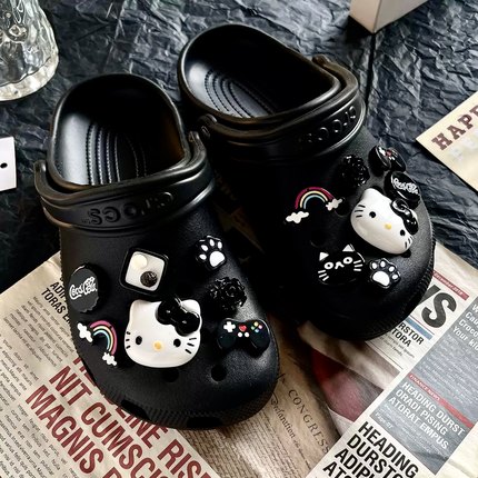 洞洞鞋鞋花hellokitty配饰crocs卡扣diy卡骆驰装饰可爱配件凯蒂猫
