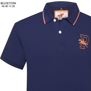 夏季高端品牌体恤Polo衫纯棉男短袖t恤 商务休闲宽松翻领半袖夏装