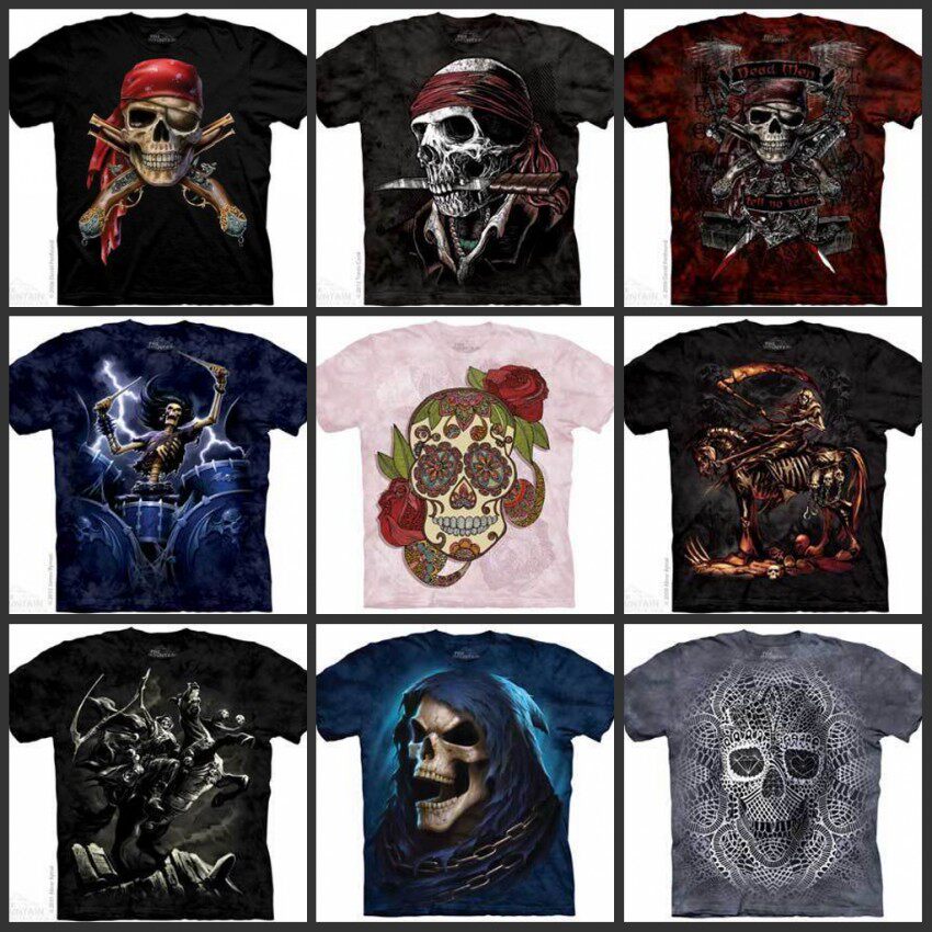 正品现货进口美国The Mountain 3D立体图案短袖全棉T恤骷髅僵尸系在类目 男装, T恤中 - 来自Buy2taobao.com提供专业的淘宝代购服务