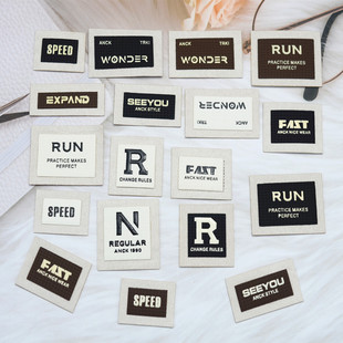 新款裤子布标羽绒服徽章衣服装饰补丁羽绒服破洞修补布贴DIY皮标