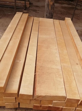俄罗斯桦木实木板材原木毛料家具工艺木制品材料楼梯踏板衣橱柜板