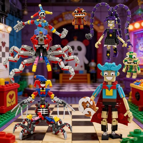 波比的游戏时间冒险者玩家主角Boss原型体Rory拼装益智积木玩具手