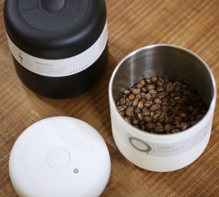 官方授权 FELLOW ATMOS不锈钢玻璃真空储豆罐 手动排气咖啡豆保鲜