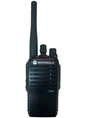 摩托罗拉V308对讲机商用大功率4W耐摔酒店迷你呼叫器手台工地模拟