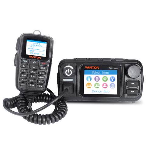 YANTON远通TM7700D 4G通双模对讲车台 远拓公网UV双段模拟25W