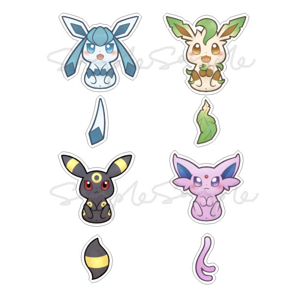 茶猫屋日本动漫周边口袋妖怪精灵宝可梦伊布摇尾巴透明亚克力挂件