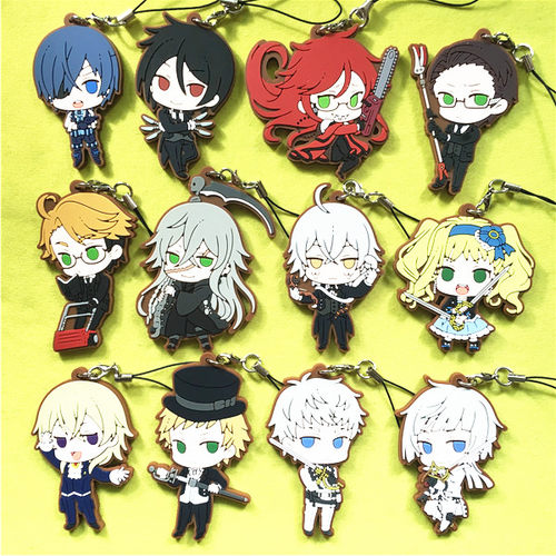 日本散货黑执事橡胶挂件动漫周边