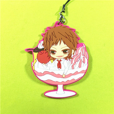 茶猫屋日本原单散货动漫周边K甜品八田美咲橡胶挂件满百包邮新品