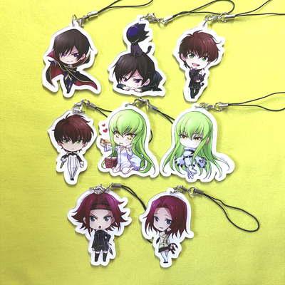 茶猫屋日本动漫周边叛逆的鲁路修CODE GEASS亚克力挂件满百包邮新