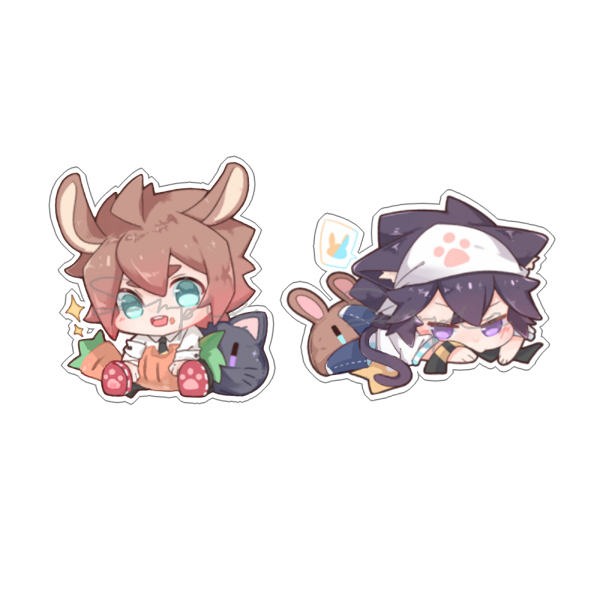 茶猫屋日本动漫周边凹凸世界q版雷狮安迷修透明亚克力挂件满包邮