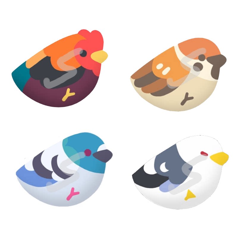 茶猫屋日本动漫周边原创小鸟q版萌萌胖鸟小零钱袋置物袋满包邮新