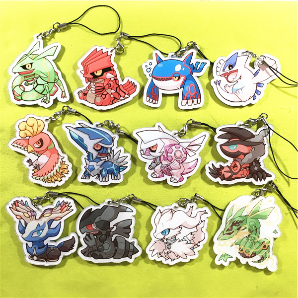 茶猫屋日本动漫周边精灵宝可梦口袋妖怪神兽精灵亚克力挂件满包邮