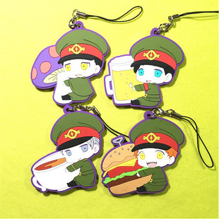 茶猫屋日本动漫周边原单散货狱都事变佐役抱物橡胶挂件满百包邮