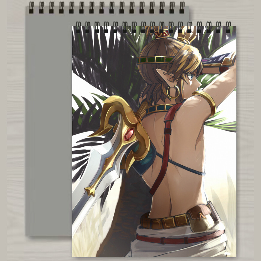 动漫游戏周边塞尔达传说记事本素描本画本大号文具满包邮现货新品图片