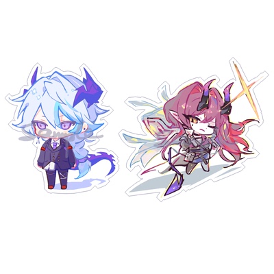 动漫游戏周边明日方舟Arknights阿斯卡伦/谜途透明亚克力挂件全新