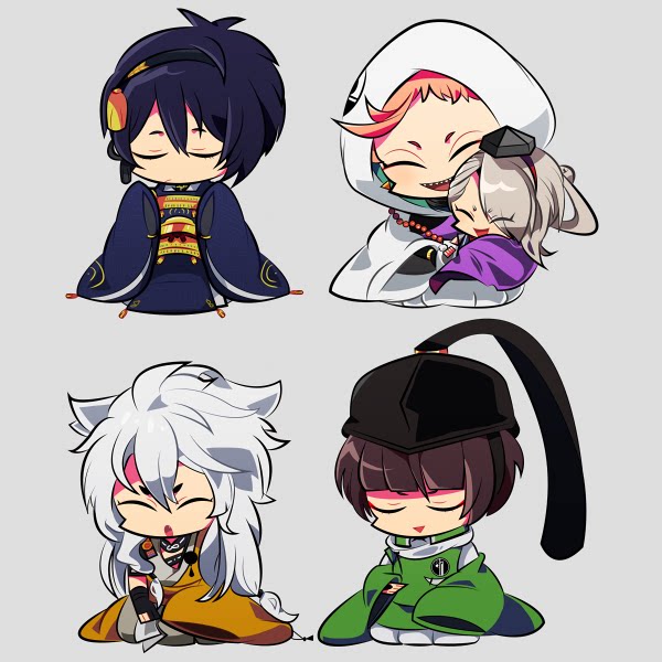 茶猫屋日本原单散货动漫周边刀剑乱舞三日月小狐丸挂件满百包邮