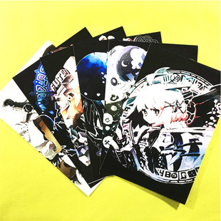 茶猫屋日本动漫周边古树旋律DEEMO小黑人明信片留言卡贺卡满包邮