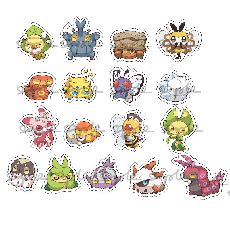 动漫游戏周边口袋妖怪精灵宝可梦虫系巴大蝴透明亚克力挂件现货新