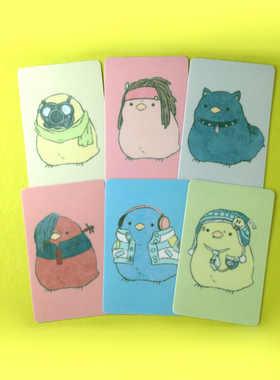 茶猫屋日本动漫周边DMMD/Dramatical Murder苍叶小鸡卡贴套装包邮