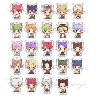 动漫游戏周边A3满开剧团坐坐/坐姿透明亚克力挂件现货满百包邮