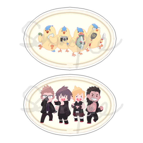 茶猫屋日本动漫周边最终幻想系列ff15陆行鸟亚克力挂件满包邮现货