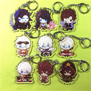 茶猫屋日本动漫周边碧蓝幻想路西菲尔/圣德芬透明亚克力挂件新款