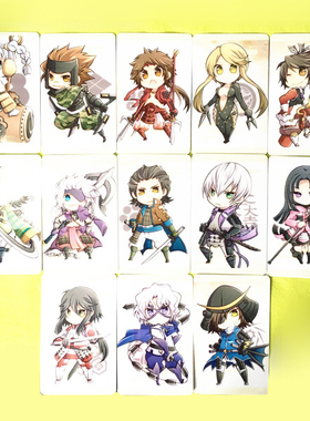 茶猫屋日本动漫周边战国BASARA Q版高光覆膜防水卡贴满百包邮现货