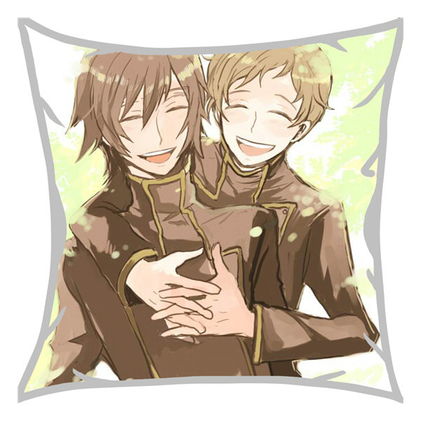 茶猫屋日本动漫周边叛逆的鲁鲁修方形抱枕礼品靠垫满百包邮淘金币