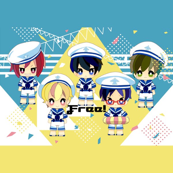 茶猫屋日本动漫周边free!男子游泳俱乐部海军服亚克力挂件满包邮