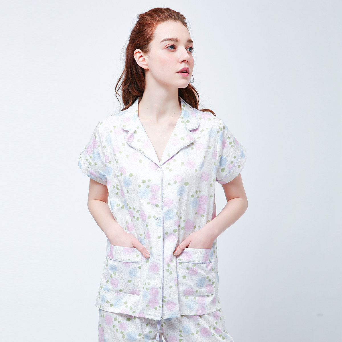 pjm纯棉女睡衣夏季单件上衣薄款宽松可爱印花短袖居家服家居服|ruв категории Нижнее белье, пижамы. - от Buy2taobao.com для оказания профессиональной услуги покупки агента Taobao