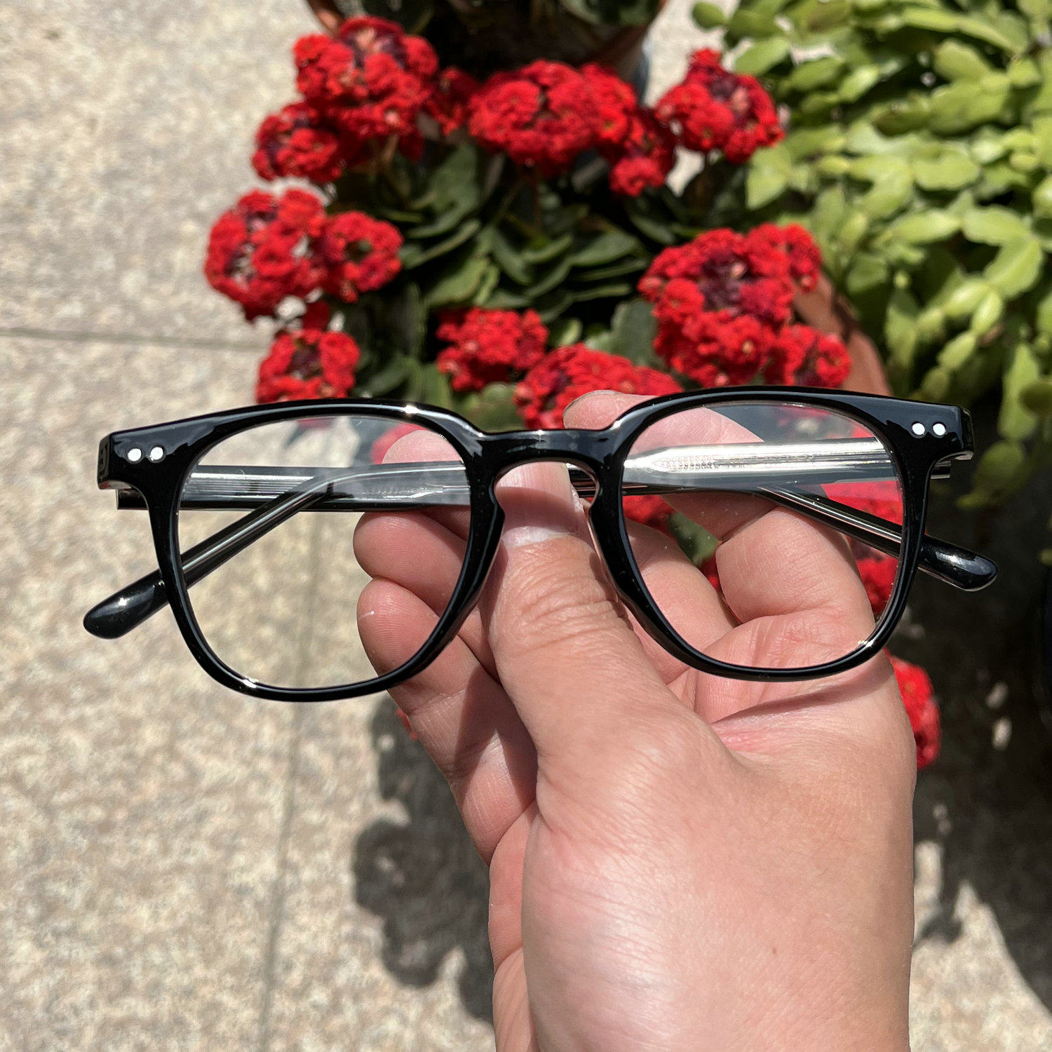 韩版网红素颜平光镜近视可配眼镜架复古潮流男女明星黑框眼镜框