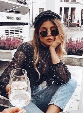 墨镜景甜戚薇同款时尚风太阳眼镜