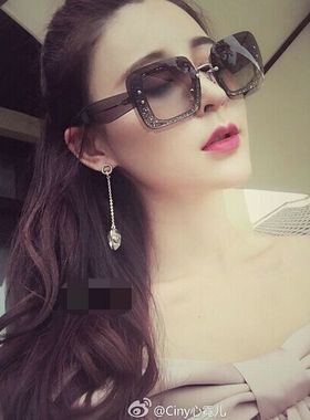 墨镜个性风许晴太阳镜周扬青同款