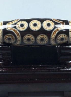 民族风西藏玛瑙水晶风化亮面21眼回纹天珠散珠项链男女情侣吊坠