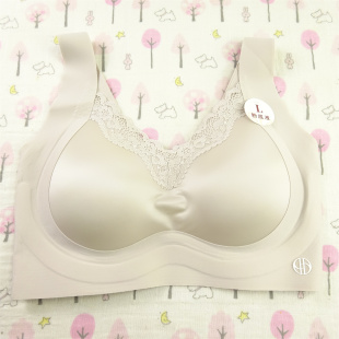 韩雅蓓丝228薄棉B杯无钢圈蕾丝花边文胸女无痕聚拢舒适软支撑内衣