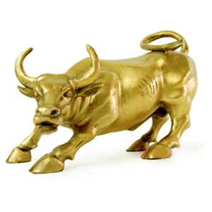 福记　旺市铜牛　招财牛　炒股牛　华尔街牛　生肖牛　招财纳福PA