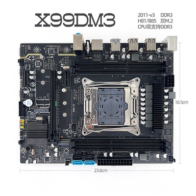 X99 DM3 2011-3主板台式机ECC服务器DDR3 X99 E5 2666V3 V4