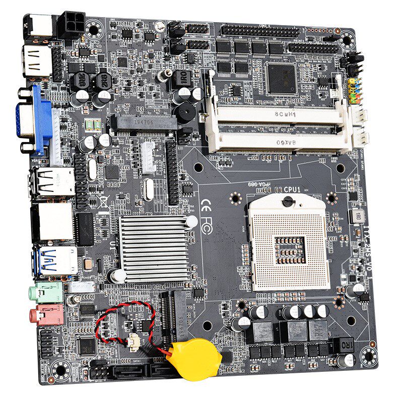 HM65工控内存双一体机主板迷你内存POS机广告机收银系统I3/I5/I7