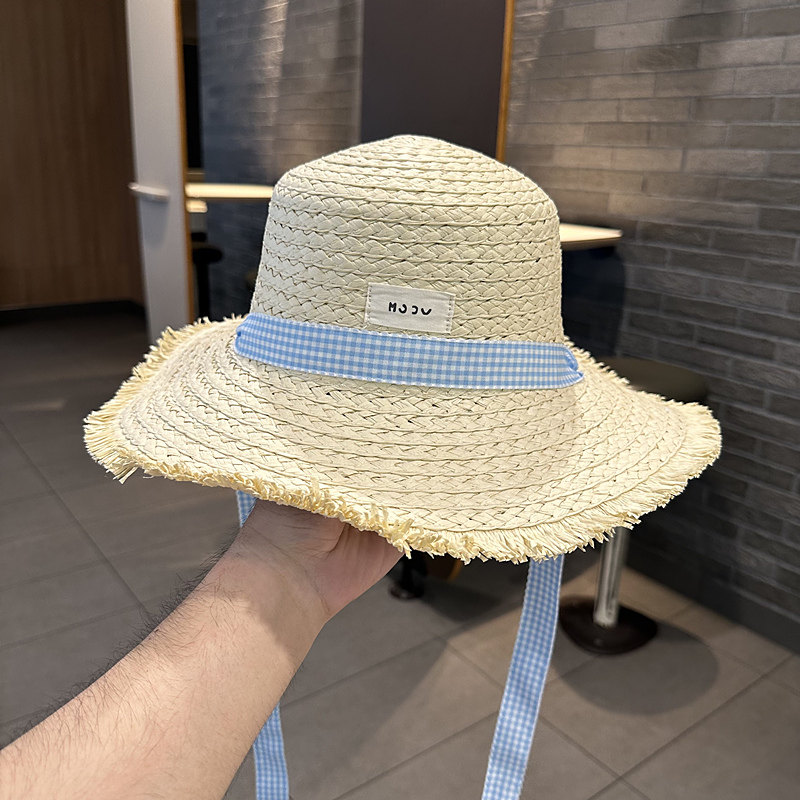 草帽女夏季户外沙滩帽出游遮阳帽