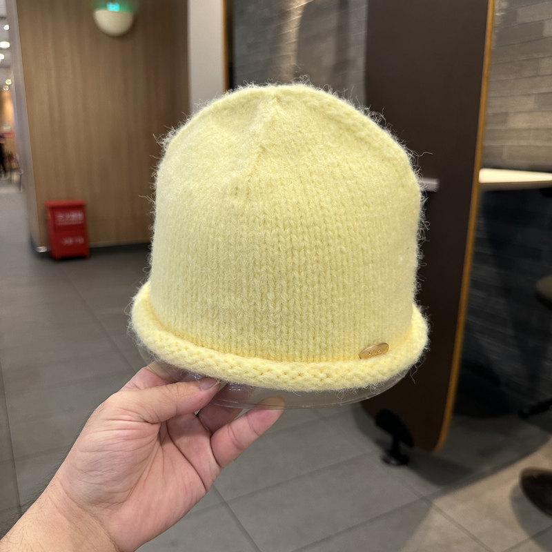 金属标青年街头韩版瓜皮帽女秋冬