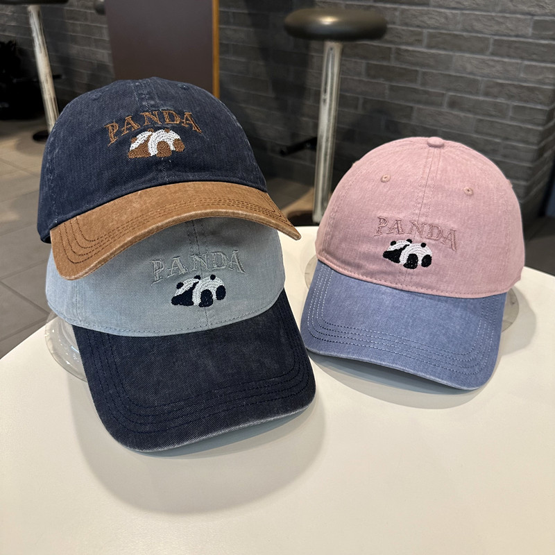 时尚韩版磨砂水洗做旧鸭舌帽