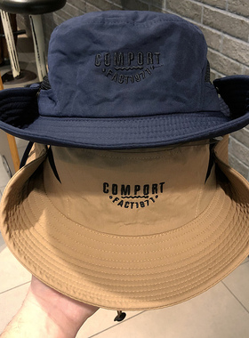 青年男女春夏户外出游透气登山帽COMPORT字母防晒遮阳帽男钓鱼帽