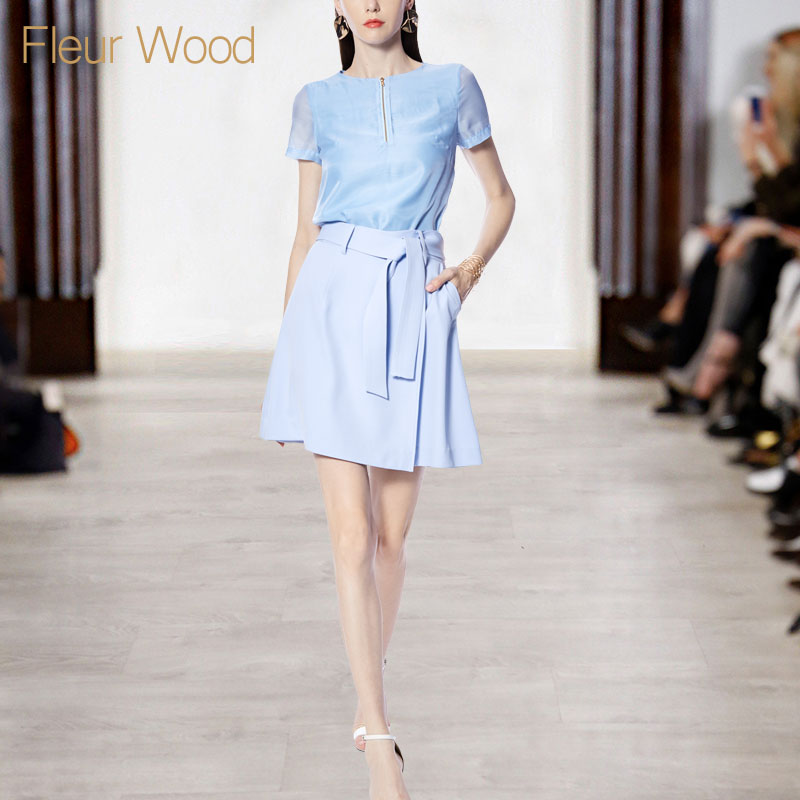 FLEUR WOODÏļ¾Å®×°ÏÔÊݰëÉíȹÑóÆøÌ××°Å®ÆøÖÊʱÉÐÁ½¼þÌ×2018пî