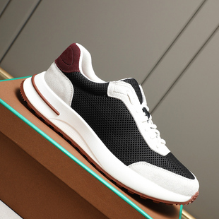 邦家尼欧洲站潮牌男鞋欧美厚底春运动布面老爹鞋2026休闲透气单鞋