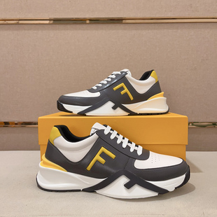 邦家尼欧洲站男鞋板鞋潮牌真皮发型师休闲老爹鞋厚底新款牛皮透气