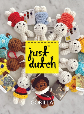 正品进口荷兰Just Dutch手工编织Miffy米菲钥匙扣创意挂饰可爱