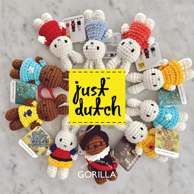 荷兰JustDutch手工编织米菲挂饰