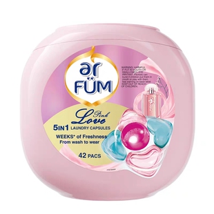 纺优美洗衣凝珠心心珠五合一洗衣球持久留香除菌除螨家庭版42粒