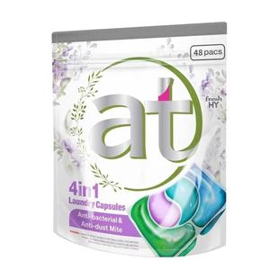 at菁华洗衣凝珠袋装4合1樱花薰衣草除菌除螨去污渍柔顺持久留香